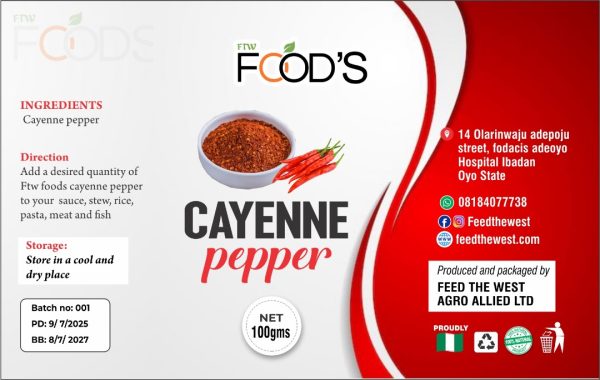 Cayenne Pepper (250g)