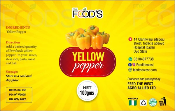Yellow Pepper Powder (100g)